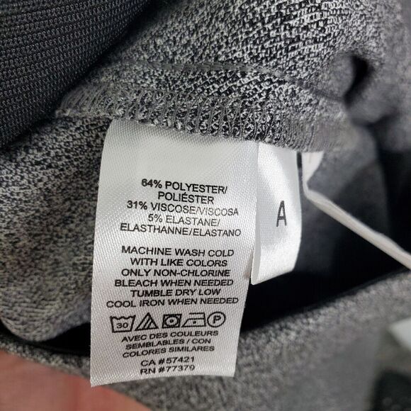 Ann Taylor Pants Womens 4 Marled Gray Career Office Capsule Tapered Zip Ankle - Picture 8 of 10